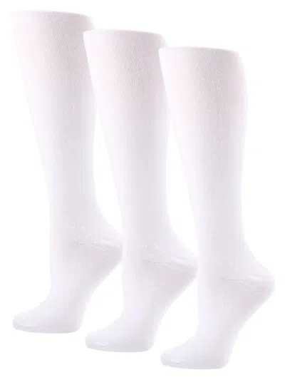 Hue Women's 3-pack Crew Socks In Grey Black