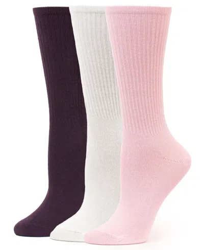 Hue Women's 3 Pack Crew Socks In Pink