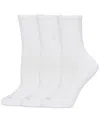 Hue Women's 3-pk. Air Cushion Sport Crew Socks U24404 In White