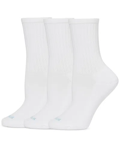 Hue Women's 3-pk. Air Cushion Sport Crew Socks U24404 In White
