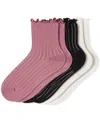 Hue Women's 3-pk. Sheer Ribbed Anklet Socks U24421mp In Multi