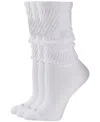 Hue The Slouch Socks In White Pack