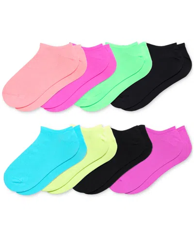 Hue Women's 8-pk. No Show Knit Sport Socks In Neon Pack