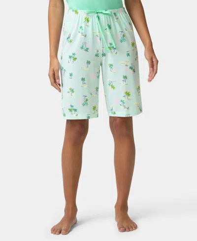 Hue Women's Chalk Dot Pj Bermuda In Green