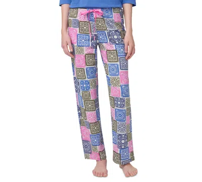 Hue Women's Crochet All Day Printed Pajama Pants In Moonbeam