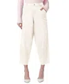 Hue Women's Denim Barrel-leg Skimmer Leggings In Off White