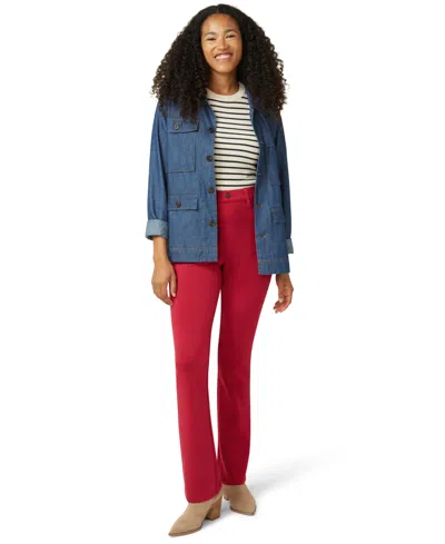 Hue Women's Double Soft Jersey Pants In Red