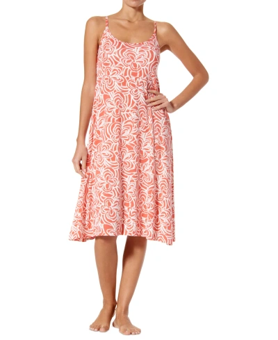 Hue Women's Easy Breezy Lounge Sleep Dress In Spiced Coral