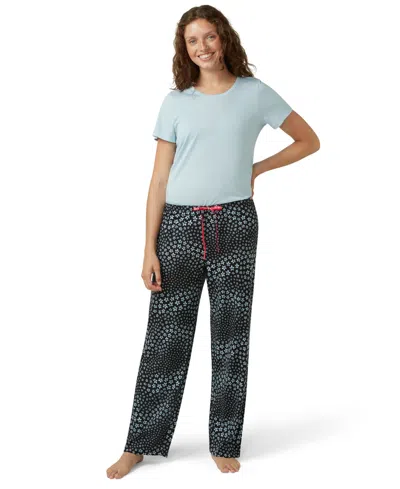 Hue Women's Floral Rush Long Pajama Pant In Black