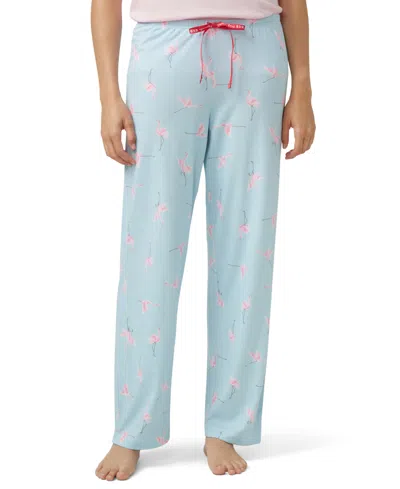 Hue Women's Flying Flamingoes Long Pajama Pant In Blue