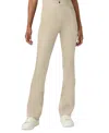 Hue Ultra Soft High Rise Denim Baby Bootcut Leggings In White Pepper