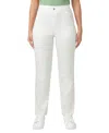 Hue Women's High-rise Straight-leg Pull-on Pants In White