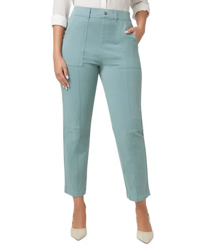 Hue Women's High-rise Stretch Utility Skimmer Pants In Stormy Sea