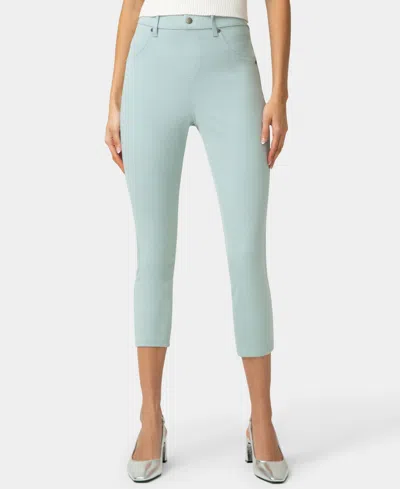 Hue Women's High-rise Ultra-soft Denim Capri Leggings In Green