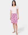 Hue Women's It's Raining Bows Printed Bermuda Pajama Shorts In Purple