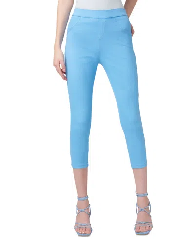 Hue Women's Mid-rise Pull-on Denim Capri Leggings In Blue