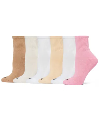 Hue Women's Mini Crew 6 Pack Socks U10227 In Multi