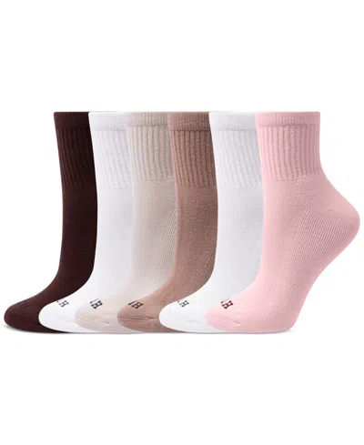 Hue Women's Mini Crew 6 Pack Socks U10227 In Multi