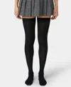 Hue Women's Opaque Over The Knee Socks In Black