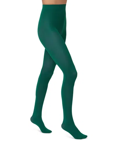 Hue Women's Opaque Tights In Deep Forest