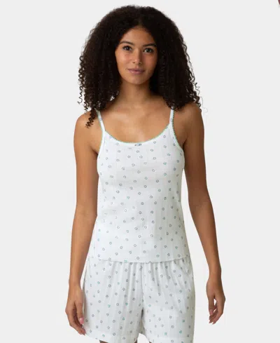 Hue Women's Pointelle Pajama Camisole In White