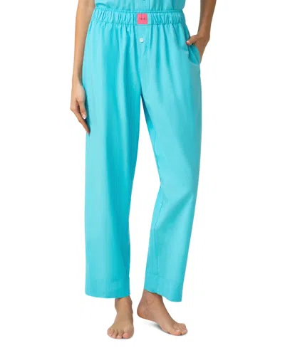 Hue Women's Poplin Pajama Pants In Green
