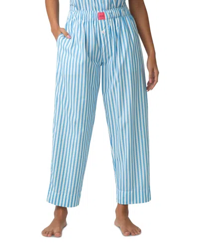 Hue Women's Poplin Pajama Pants In Blue