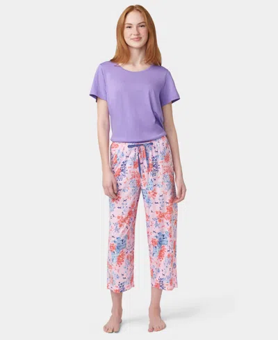 Hue Women's Printed Capri Mid-rise Pants In Multi