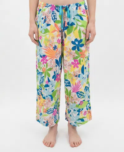 Hue Women's Printed Capri Mid-rise Pants In Multi