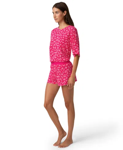 Hue Women's Put A Bow On It Pj Set In Pink