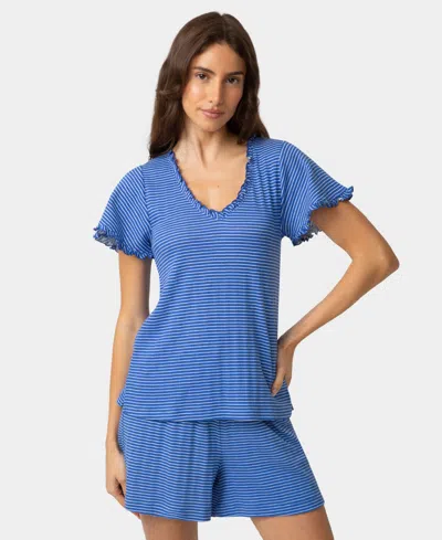 Hue Women's Relaxed-fit Pajamas Boxers In Blue