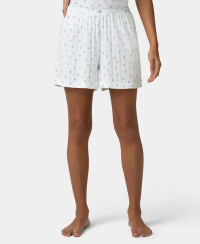 Hue Women's Relaxed-fit Pajamas Boxers In White