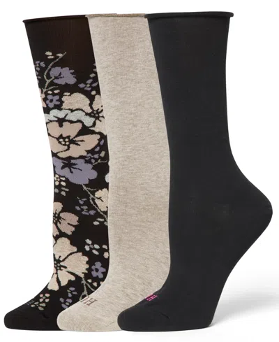 Hue Women's Roll Top Socks 3-pk U6487mp