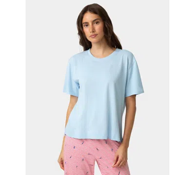 Hue Women's Short-sleeve Candied Boxy Sleep T-shirt In Blue