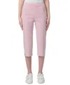Hue Women's Spring Stripe Pedal Pusher Pants In Pink