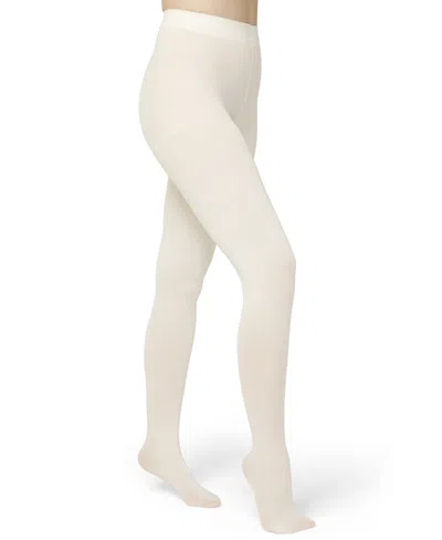 Hue Women's Super Opaque Control Top Tights In White