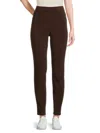 Hue Women's Textured Pants In Chocolate