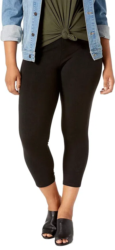 Hue Women's Ultra Capri Leggings With Wide Waistband In Black