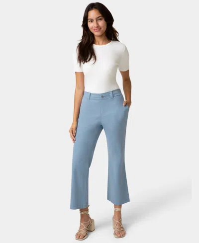 Hue Women's Ultra Stretch Chino Kick Flare Sleepwear Pant In Blue