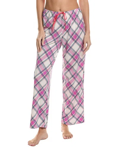 Hue Woodlands Plaid Long Pajama Pant In Beige