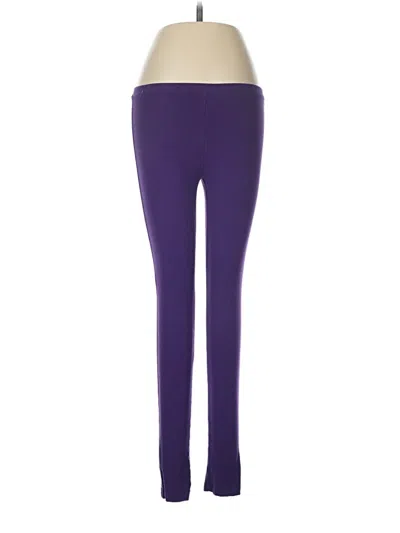 Pre-owned Hue Yoga Pants In Purple