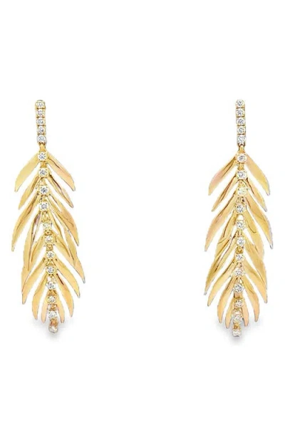 Hueb Bahia 18k Gold Diamond Drop Earrings