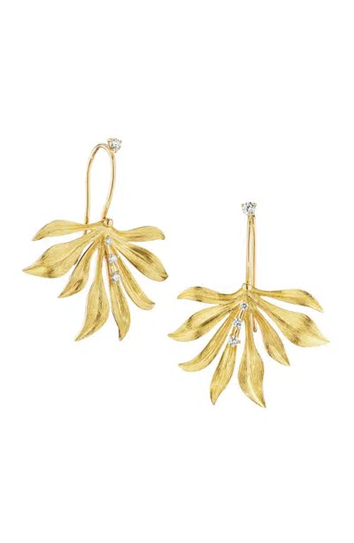 Hueb Bahia Diamond Drop Earrings In Gold