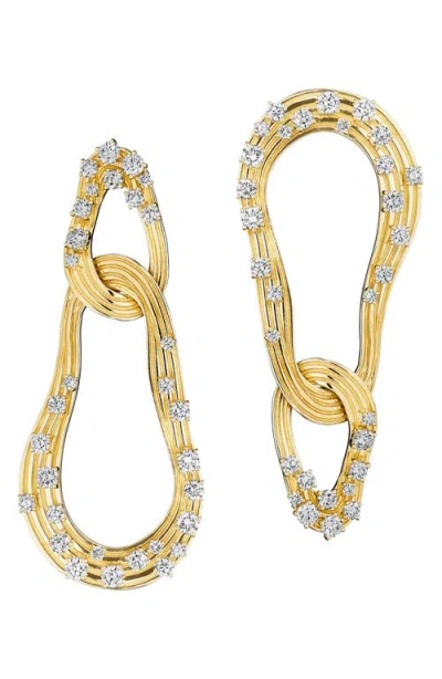Hueb Bahia Diamond Earrings In Yellow Gold/diamond
