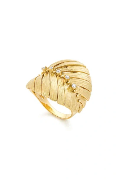 Hueb Bahia Diamond Ring In Yellow Gold
