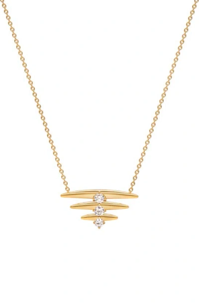 Hueb Diamond Pendant Necklace In Yellow Gold