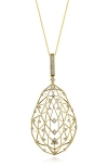 Hueb Estelar Diamond Pendant Necklace In Yellow Gold