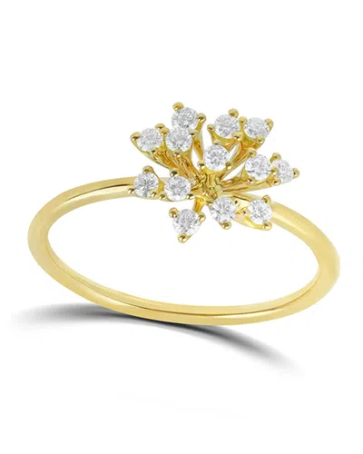 Hueb Luminus 18k Yellow Gold Diamond Small Stemmed Ring