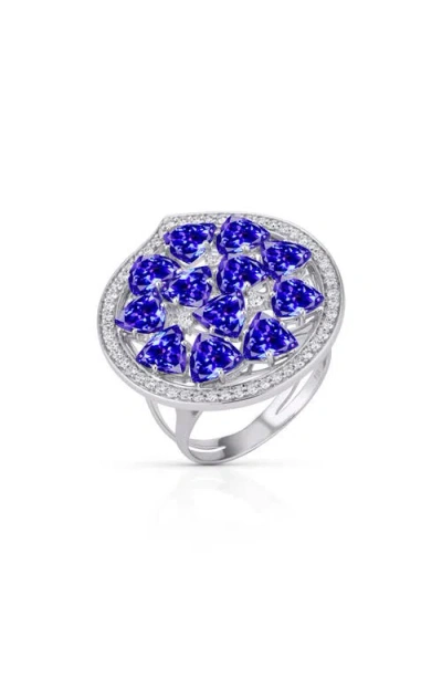 Hueb Women's Mirage 18k White Gold, Blue Tanzanite & 0.37 Tcw Diamond Ring