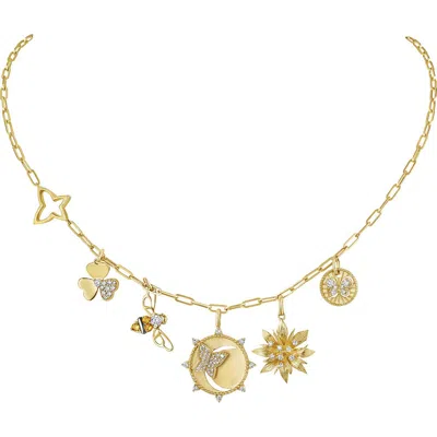 Hueb Penka 18k Gold Charm Necklace